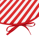 Almofada Jardim Poliéster Stripes Vermelha 40cm