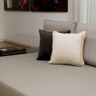 Almofada Quadrada Kasan Tecido Bege 43x43cm