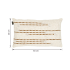 Almofada Lecce Cru/Chocolate 30x50cm