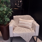 Almofada Lecce Cru/Chocolate 45x45cm