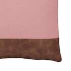 Almofada Leme Rosê E Marrom 50x50