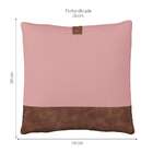 Almofada Leme Rosê E Marrom 50x50