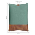 Almofada Leme Verde Sage E Marrom 55x35