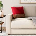 Almofada Leme Vermelho E Marrom 50x50