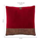 Almofada Leme Vermelho E Marrom 50x50