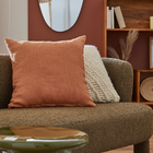 Almofada Square Lenaya Linho Terracota 45x45cm