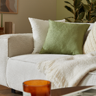 Almofada Quadrado Lenaya Linho Verde 45x45cm