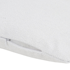 Almofada Retangular Lisa Tecido Branca 12x30cm