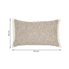 Almofada Retangular Lisa Tecido Castor 12x30cm