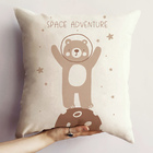 Almofada Little Estampada 40x40cm Urso Nude - Somente Capa