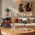 Almofada Quadrado Lounge Jacquard Bege 55x55