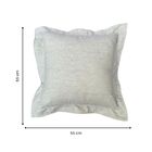 Almofada Quadrado Lounge Jacquard Bege 55x55