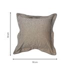 Almofada Quadrado Lounge Jacquard Bege 55x55