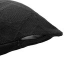 Almofada Quadrado Lounge Jacquard Preto 55x55