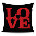 Almofada Love 45x45cm Com Enchimento - Pano E Arte