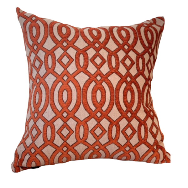 Almofada Luxury Orange/ Laranja Quadrada Tipo:somente Capa