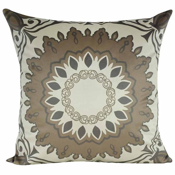 Almofada Mandala Marrom 50 X 50 Com Enchimento Veludo