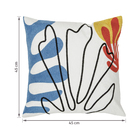 Almofada Quadrada Matisse Tecido Colorida 45X045cm
