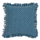 Almofada Meliah Franja Azul 45x45cm