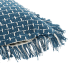 Almofada Meliah Franja Azul 45x45cm