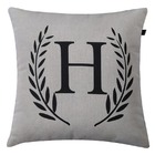 Almofada Mescla H 40x40cm Preto - Capa Com Enchimento