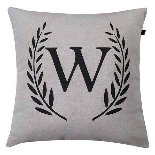 Almofada Mescla W 40x40cm Preto - Capa Com Enchimento