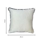 Almofada Quadrado Mint Jacquard Branco 45x45