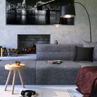 Almofada Quadrado Mint Jacquard Preto 45x45