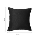 Almofada Quadrado Mint Jacquard Preto 45x45