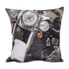 Almofada Moto Frontal Preto 42x42cm Uniart