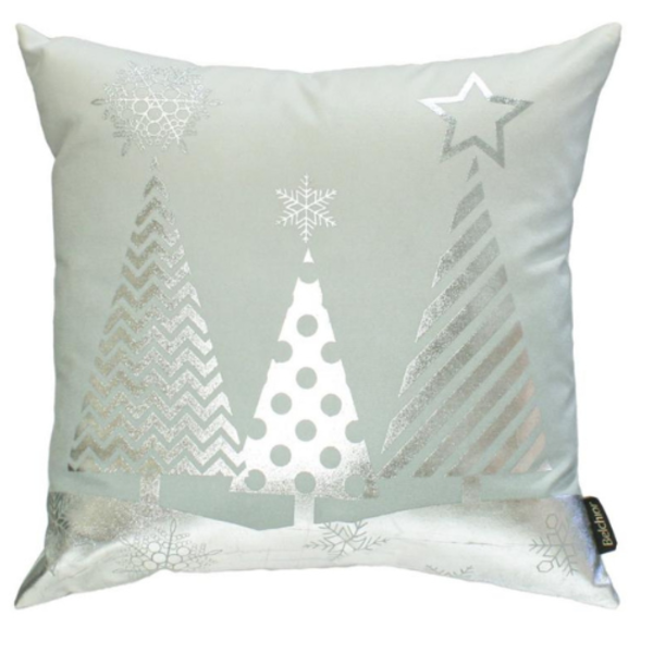 Almofada Natal Belchior 43x43cm Modelo:árvore Prata
