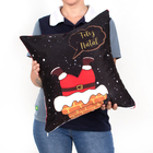 Almofada Natalina Com Refil Estampada Tecido Suede 4 Unidades