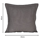 Almofada Nathalie Cinza 45x45cm Inspire