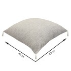 Almofada Quadrada Neural Tecido Marrom 43x43cm