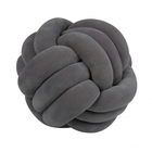 Almofada No De Veludo Cinza