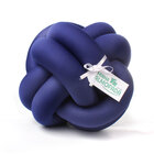 Almofada Nó Escandinavo Azul, Pink E Roxo 3 Unidades Para Cama