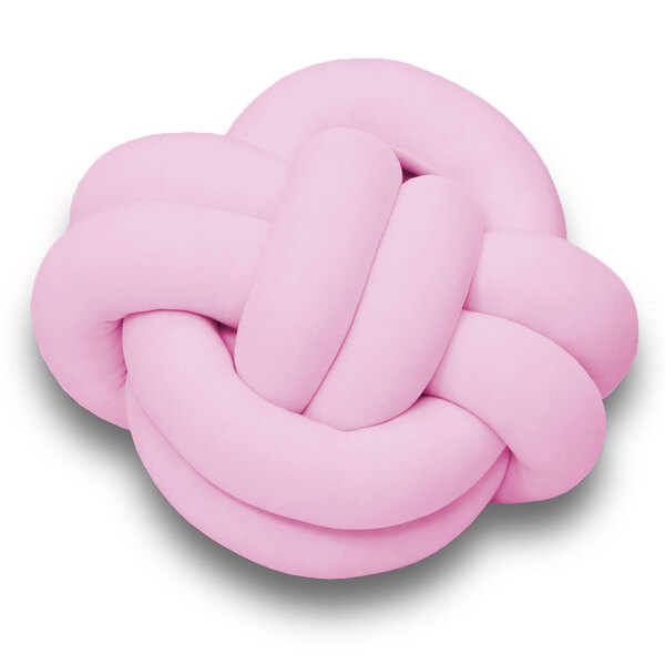 Almofada Nó Escandinavo Hashtag Rosa Bebê