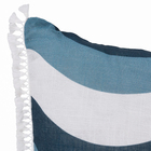 Almofada Quadrada Onda Azul Azul 45x45cm Speciatta