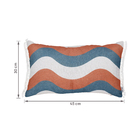 Almofada Retangular Onda Melon Laranja 30x50cm Speciatta