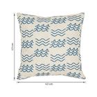 Almofada Quadrada Ondas Tecido Rosa 12x43cm