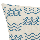 Almofada Quadrada Ondas Tecido Rosa 12x43cm