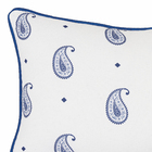 Almofada Paisley Poliéster Azul 30x50cm