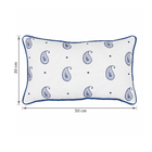 Almofada Paisley Poliéster Azul 30x50cm