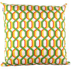 Almofada Palagi 45x45 - Cortbrás - Branco / Amarelo / Vermelh