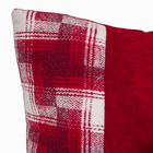 Almofada Papai Noel Vermelha e Branca 36x36cm Cromus