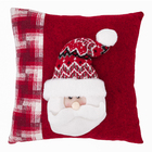 Almofada Papai Noel Vermelha e Branca 36x36cm Cromus