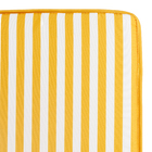 Almofada para Assento Quadrado Listrado Amarelo 40x40cm