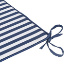 Almofada para Assento Quadrado Listrado Azul 40x40cm