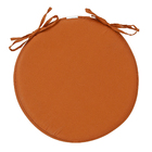 Almofada para Assento Redondo Listrado Laranja 40x40cm