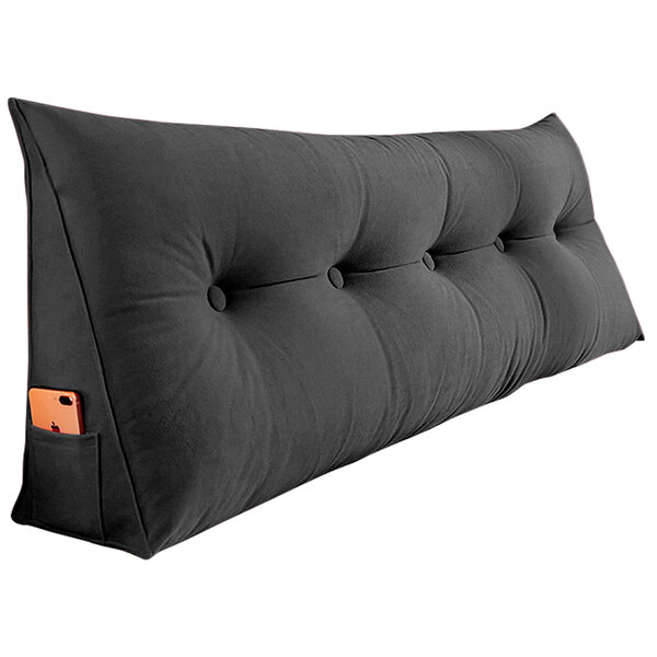 Almofada Para Cabeceira Encosto Apoio Lombar Spot 90cm Com Po